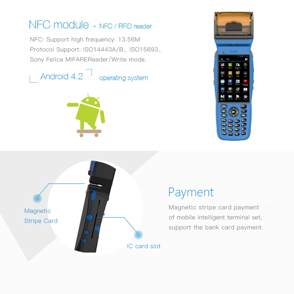 3G handheld nfc android devices
