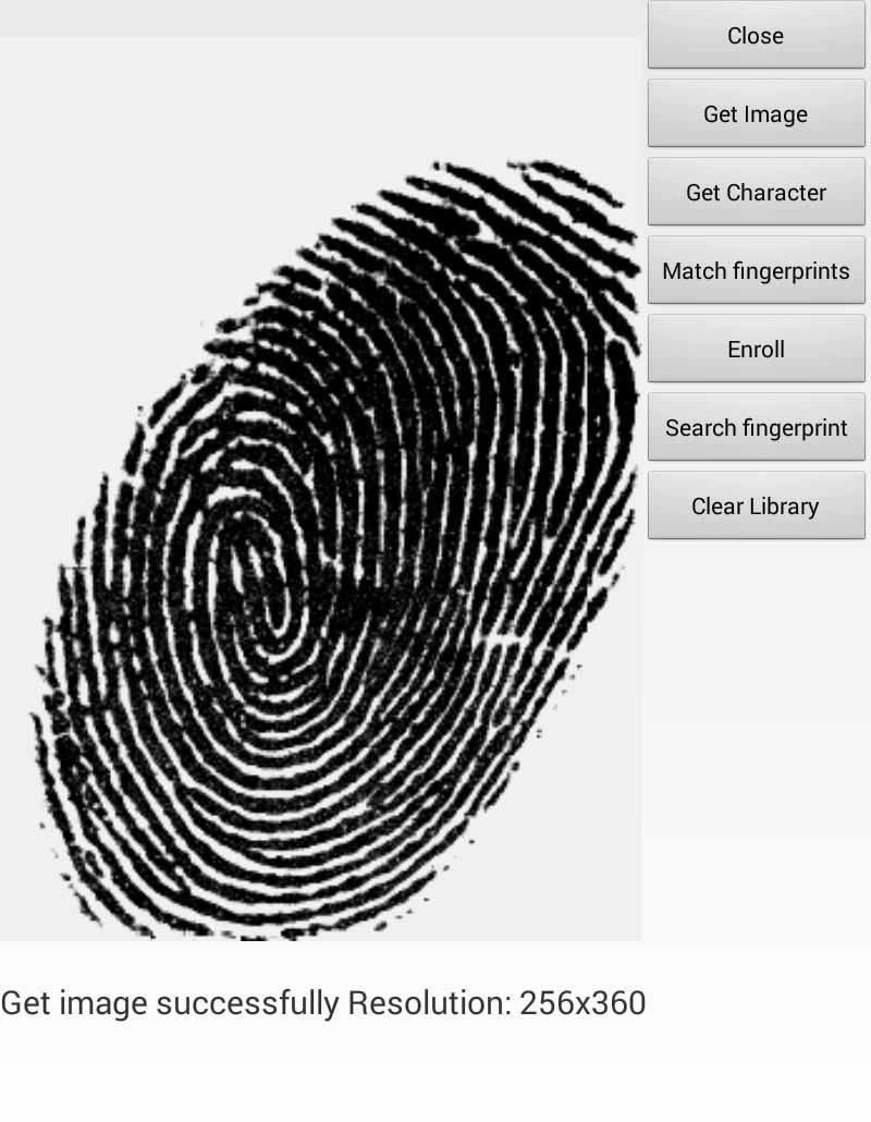 FBI Certified fingerprint sensor