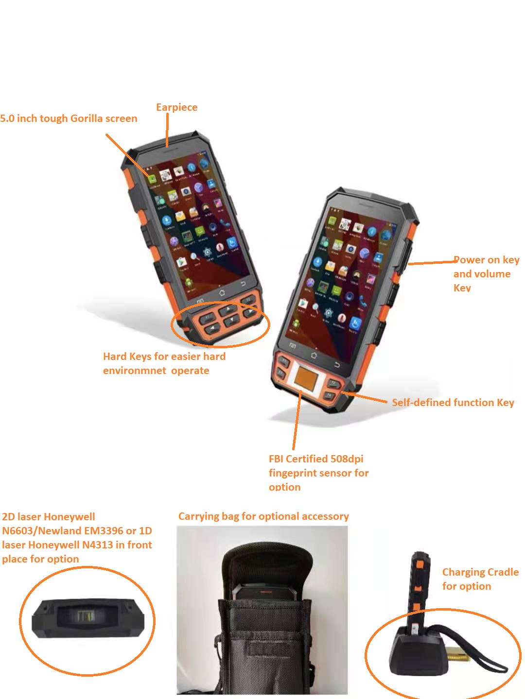 Rugged Mobile data collecting terminal