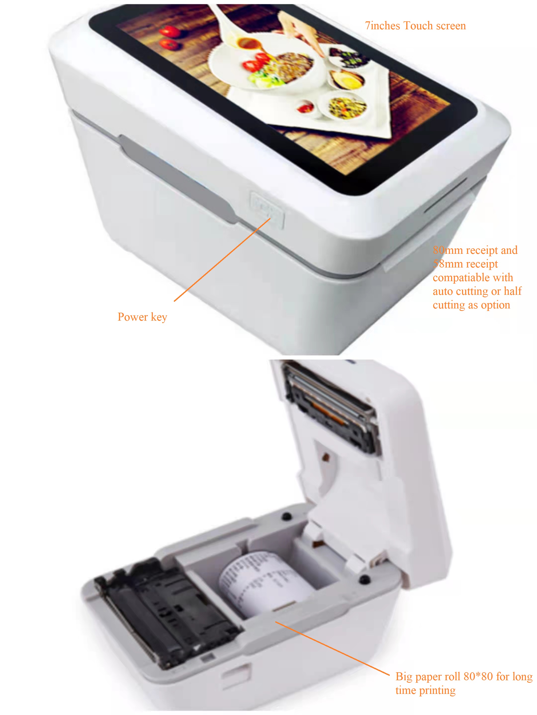Tablet with printer