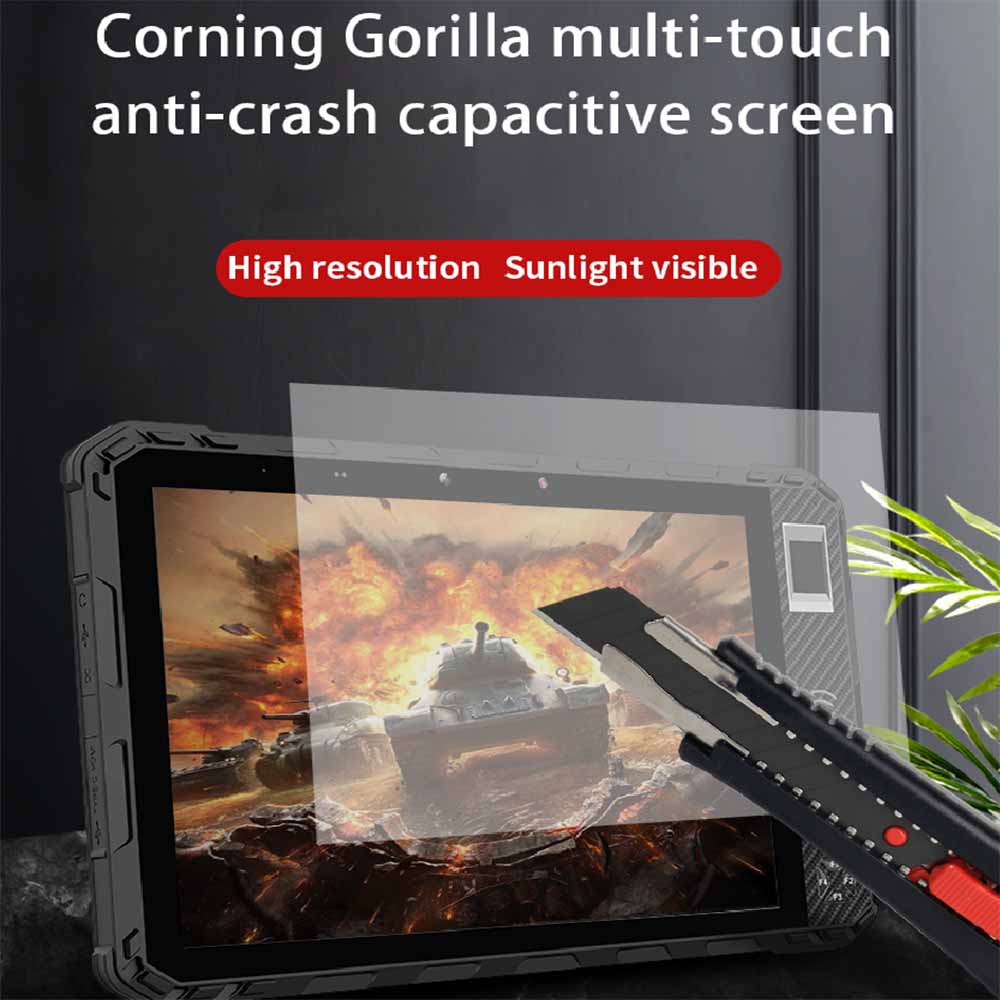 Tablet biométrica Android con pantalla Gorilla