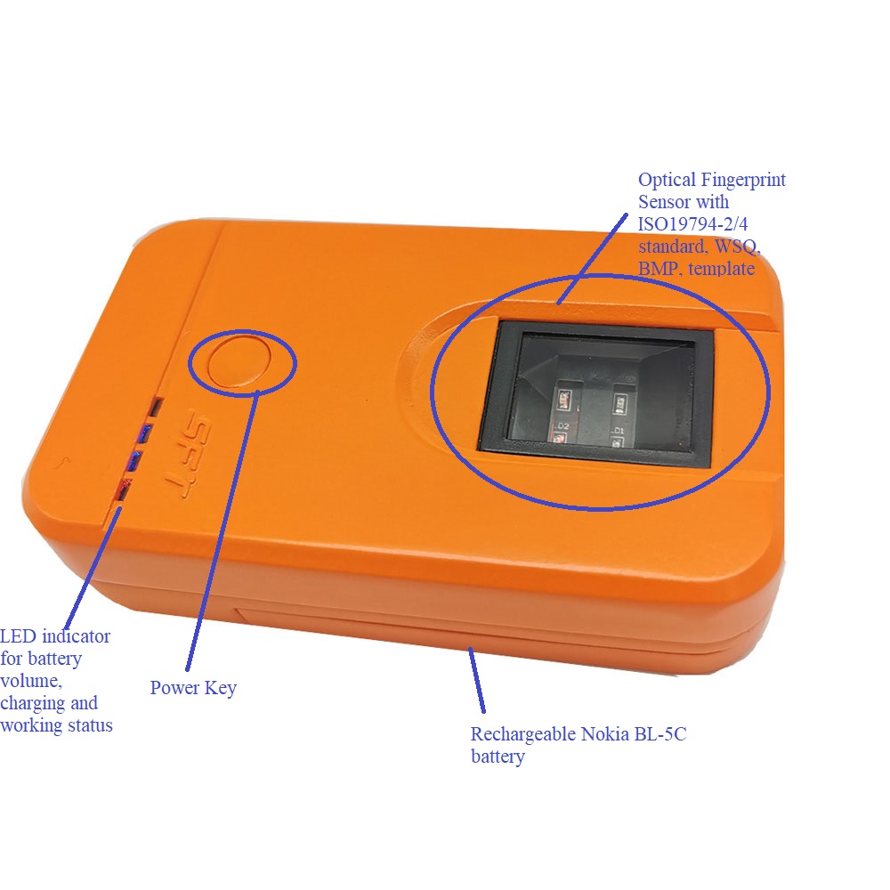 Escáner de huellas dactilares WIFI Bluetooth
