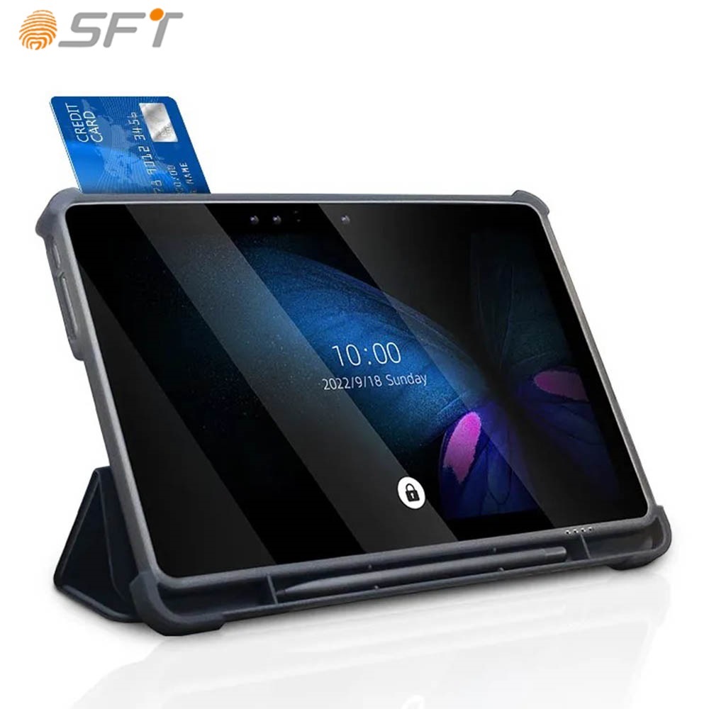 Biometric bank tablet