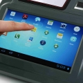 7 " sistema de lotería pos de terminal de mostrador de huellas dactilares android con impresora
